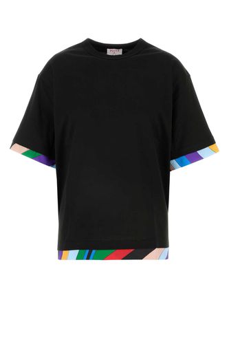 Pucci Black Cotton T-shirt - Pucci - Modalova