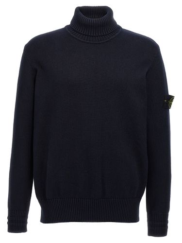 Logo Badge Turtleneck Sweater - Stone Island - Modalova