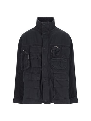 Cargo Jacket In Denim - MM6 Maison Margiela - Modalova