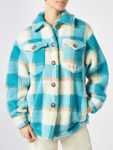 Woman Sherpa Overshirt With Tartan Pattern - MC2 Saint Barth - Modalova