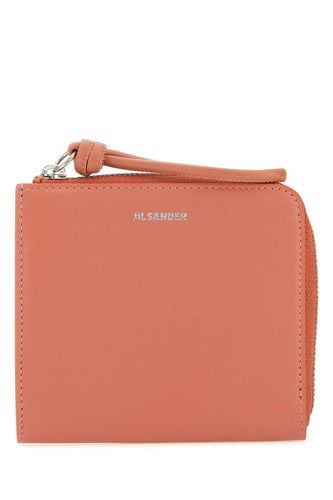 Salmon Leather Card Holder - Jil Sander - Modalova