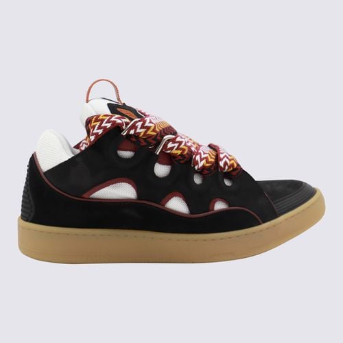 Leather Vintage Curb Sneakers - Lanvin - Modalova