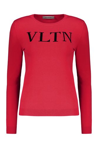 Long Sleeve Crew-neck Sweater - Valentino - Modalova