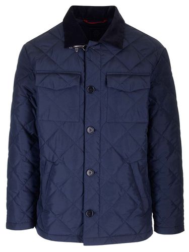 Fay Blue Overshirt Down Jacket - Fay - Modalova