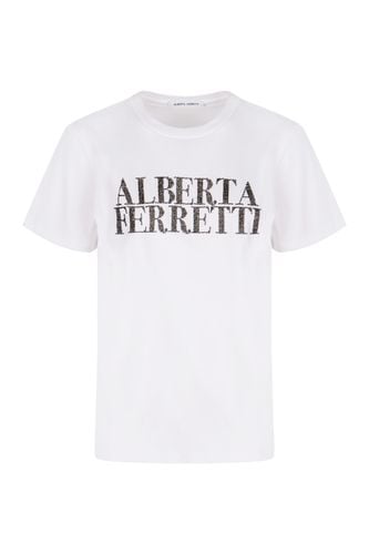 Cotton Crew-neck T-shirt - Alberta Ferretti - Modalova