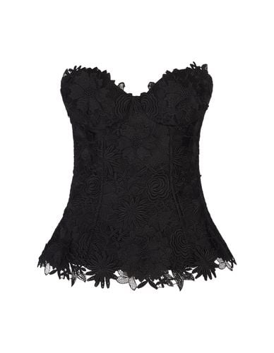 Top With Macramé And 3d Flowers - Giuseppe di Morabito - Modalova