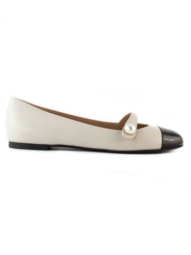 Divy White Nappa Leather Ballerina - Roberto Festa - Modalova