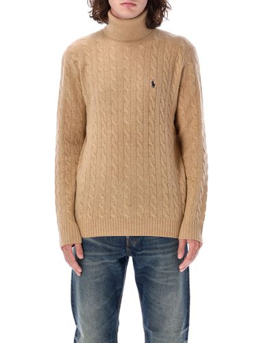 Cable Knit High-neck Sweater - Polo Ralph Lauren - Modalova