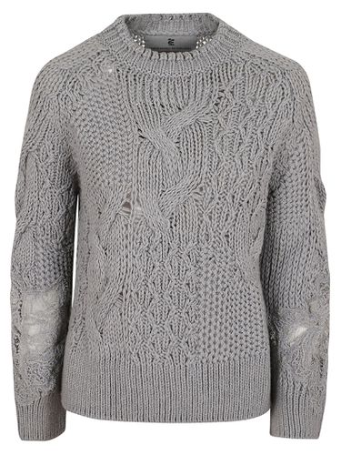 Long Sleeve Round Neck Sweater - Ermanno Scervino - Modalova