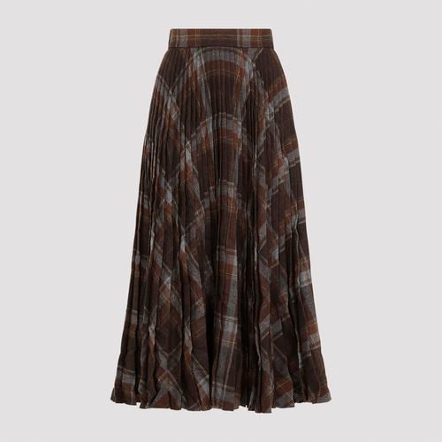 Pleated Skirt With Ruffled Effect - Balenciaga - Modalova