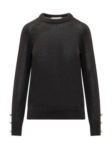 Merino Button Long Sleeve Sweater - MICHAEL Michael Kors - Modalova