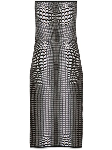 Jacquard Strapless Dress - Marine Serre - Modalova