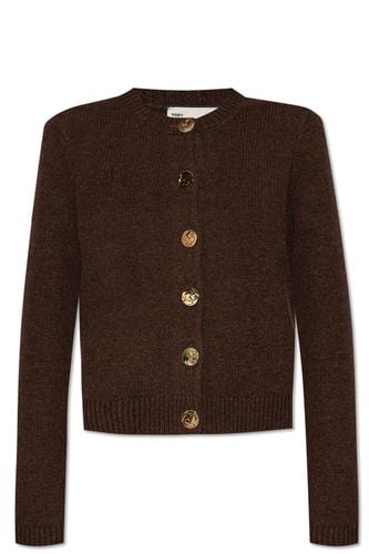 Lgo Button Knitted Cardigan - Tory Burch - Modalova