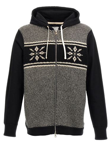 Jacquard Insert Hoodie - Junya Watanabe - Modalova