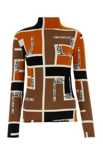 Fendi High-neck Printed Jumper - Fendi - Modalova