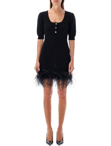 Mini Dress Feather Trim - Alessandra Rich - Modalova