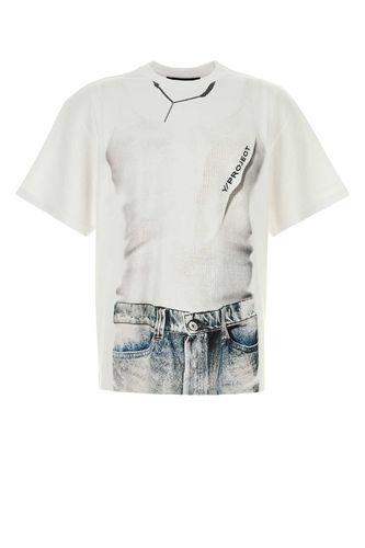 Y/Project White Cotton T-shirt - Y/Project - Modalova