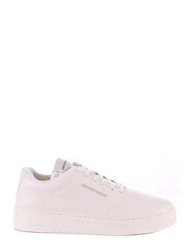 Emporio Armani Leather Sneakers - Emporio Armani - Modalova