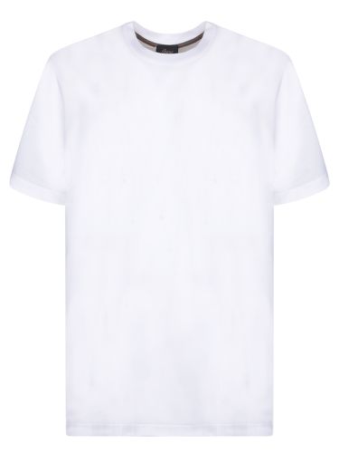 Brioni Golf Logo White Polo Shirt - Brioni - Modalova