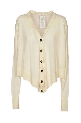 V-neck Asymmetric Buttoned Cardigan - Philosophy di Lorenzo Serafini - Modalova