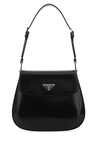 Black Leather Cleo Shoulder Bag - Prada - Modalova