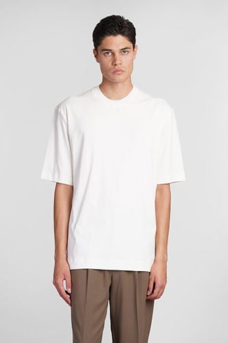 Zegna T-shirt In White Cotton - Zegna - Modalova