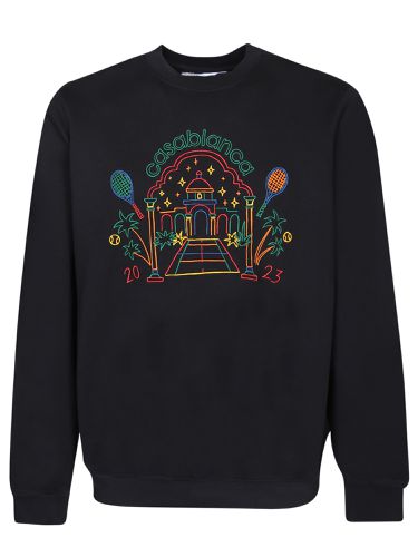 Rainbow Crayon Temple Sweatshirt - Casablanca - Modalova