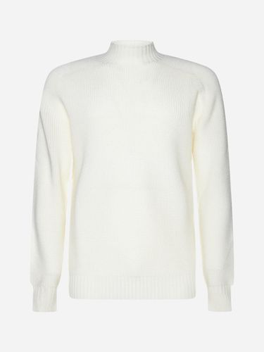 Virgin Wool Mock Neck Sweater - Gran Sasso - Modalova