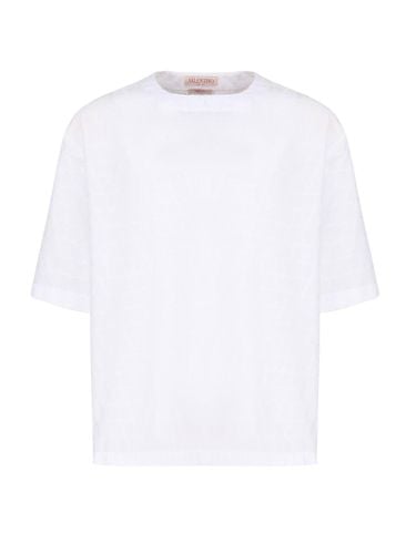 Valentino Toile Iconographe Crewneck Short-sleeved T-shirt - Valentino Garavani - Modalova