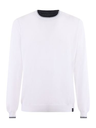 Fay Rib Trim Plain Sweatshirt - Fay - Modalova