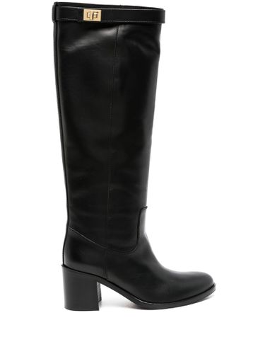 Calf Leather Knee-length Boots - Via Roma 15 - Modalova