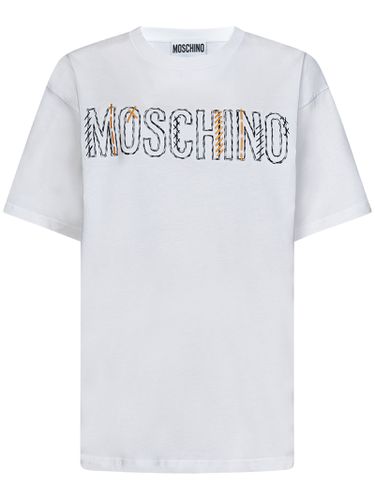 Stitching Logo T-shirt Moschino - Moschino - Modalova