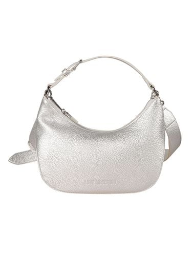 Metallic Logo Stamp Top Zip Shoulder Bag - Love Moschino - Modalova