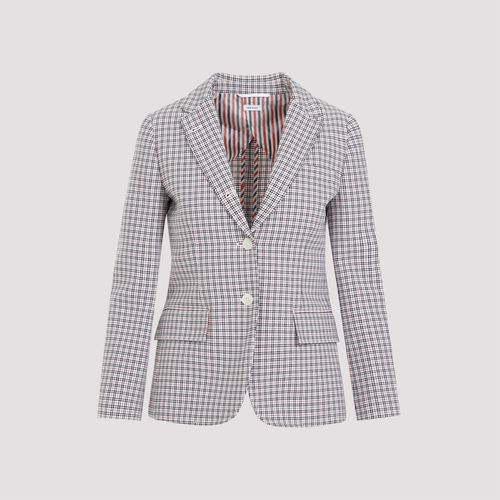 Small Check Cotton Jacket - Thom Browne - Modalova