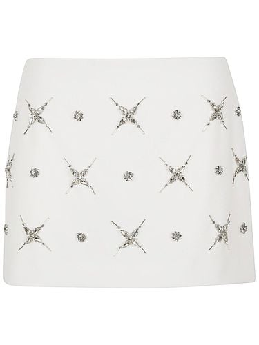 Embellished Double-layer Mini Skirt - Pinko - Modalova