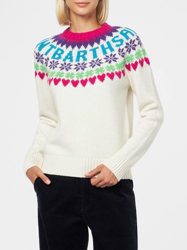 Woman Crewneck Sweater With Fair Isle Heart Print - MC2 Saint Barth - Modalova