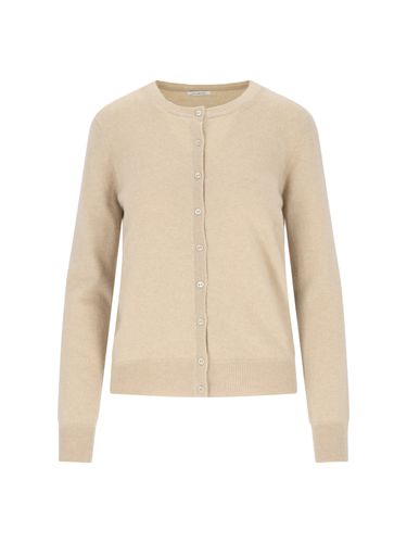 Malo Turn-neck Cardigan - Malo - Modalova