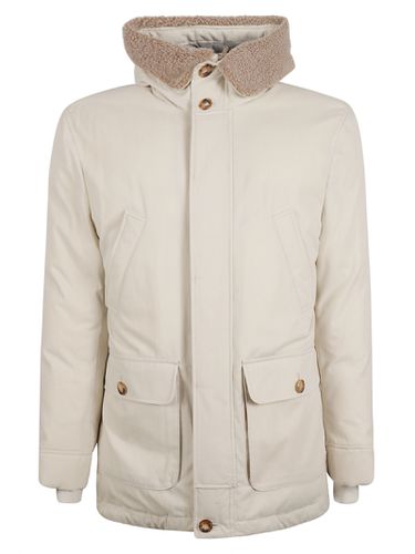 Fur Applique Front Pocket Jacket - Brunello Cucinelli - Modalova