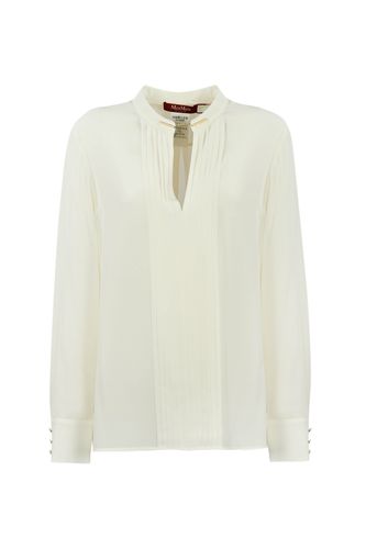 Shirt With Ribs And Cufflinks - Max Mara Studio - Modalova