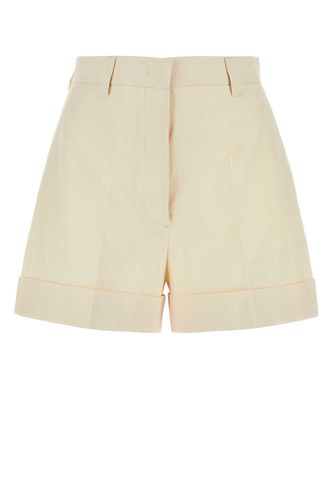 Miu Miu Sand Cotton Shorts - Miu Miu - Modalova