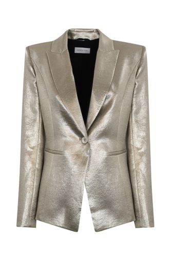 Blazer In Metallic Crepe Satin - Patrizia Pepe - Modalova