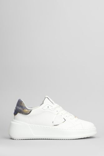 Tres Temple Low Sneakers In Leather - Philippe Model - Modalova