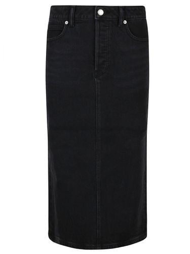 Stretch Denim Midi Skirt - Alexander Wang - Modalova