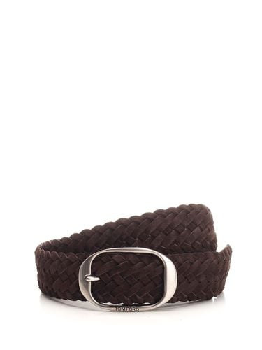 Woven Belt With Oval Buckle - Tom Ford - Modalova