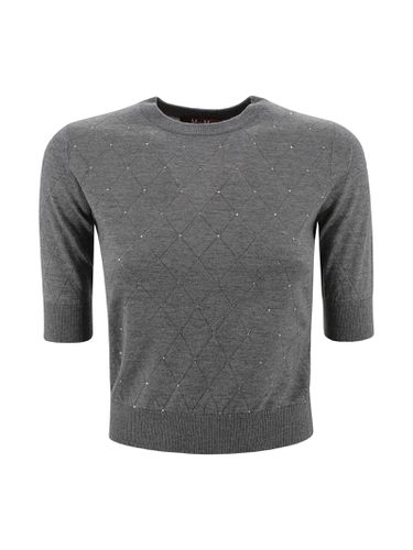 Grey Silk Blend Patrick Sweater - Max Mara Studio - Modalova