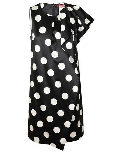 All-over Dot Printed One-sleeved Dress - Max Mara Studio - Modalova