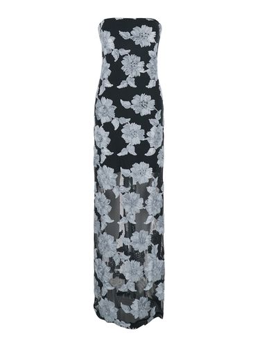 Multicolor Long Dress With All-over Floral Print In Tech Fabric Stretch Woman - Rotate by Birger Christensen - Modalova