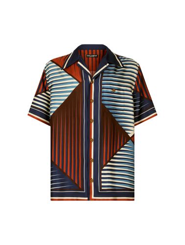 Silk Geometric Shirt - Dolce & Gabbana - Modalova