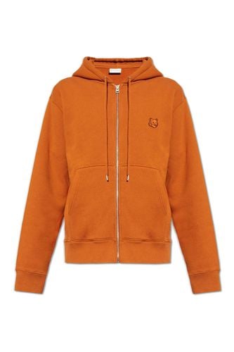 Bold Fox Head Patch Zipped Hoodie - Maison Kitsuné - Modalova