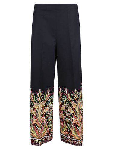 Bottom Printed Straight Trousers - Etro - Modalova